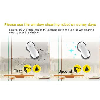 Fmart T8Pro Robot Nettoyeur Automatique Laveur Fenêtre vitre